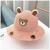 Sombrero de Protección Solar para Niños Verano Fino Sombrero de Sol para Bebé Ala Ancha Chal Anti-UV Sombrero de Pescador de Playa para Niños