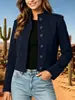 Nueva Chaqueta Corta de Motociclista para Mujer Transfronteriza Otoño/Invierno 2026 con Elementos de Diseño, Chaqueta de Trabajo de Ante, Estilo Vintage