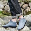 Botas de chuva para atividades ao ar livre coreanas transfronteiriças masculinas curtas moda impermeável sapatos lavagem de carro pesca borracha sapatos antiderrapante leve cozinha cobre-sapatos