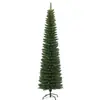Venta al por mayor transfronteriza de árboles de lápiz grandes iluminados, decoraciones densas simuladas artificiales plegables, árboles de Navidad de PVC