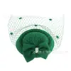 Europeo y Americano Nuevo Accesorios para el Cabello de Perlas Lazo Tiara Sombrerito Sombrerito de Copa Retro Velo Sombrerito de Copa Horquilla Estilo de Venta Caliente Transfronterizo