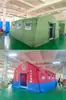 Tienda inflable para mando de emergencia, ayuda en desastres, refugio contra el viento y la lluvia, tienda de alojamiento, tienda de entrenamiento de evacuación de emergencia contra incendios, camuflaje