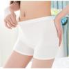 Calças de Segurança de Verão Anti-exposição para Mulheres, Leggings Três Pontos de Renda Fina de Seda Gelo para Uso Externo, Boxer Estudante com Aba