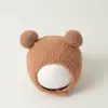 Toucas para Bebê para Outono e Inverno, Toucas de Tricô Super Fofas e Engraçadas para Meses Pequenos, Toucas de Lã para Bebês com Proteção para Orelhas
