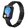 Adecuado para Correa de Reloj Xiaomi 8/9/10Pro, Correa de Reloj Redmi 4/5/6 de Acero Inoxidable Delgada con Hebilla de Deslizamiento de Cinco Perlas