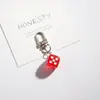Llavero Creativo de Dados Colgante para Bolso Regalo Decorativo Multicolor Colgante para Bolso de Pareja Joyería Llave de Coche Mochila Escolar