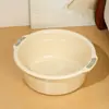 Bacia Engrossada Bacia de Plástico Bacia com Duas Alças Grande Bacia para Legumes Bacia de Estudante Bacia para Lavar Roupa Lavatório para Casa e Dormitório