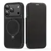 Funda magnética tipo armadura para Apple 18Promax con soporte giratorio, funda tipo libro de cuero para iPhone 17, anticaída 16