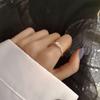 Minimalista ins Trendy Light Luxury Niche Design Requintado Irregular Anel de Dedo Estilo Coreano Simples Elegante Abertura Ajustável