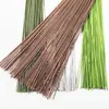 Atacado de Fábrica Arame Floral Envolvido em Papel 40cm Nº 30 Nº 26 Haste de Galho de Flor Verde Material para Flor Artificial DIY Feito à Mão
