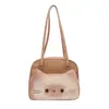 Bolso de Mano Versátil Lindo de Gama Alta Estilo Coreano para Mujer Verano 2025 Nuevo Bolsa Cuadrada Pequeña Cruzada de Dibujos Animados Tostada