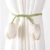 Nuevos y Modernos Amarres de Cortina Estilo Tulipán Ins Frescos Correas de Almacenamiento para Atar Cortinas Blancas Transparentes Cuerda de Flor