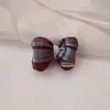 Lazo de Tela a Cuadros Estilo Coreano para el Cabello Clip Nuevo Otoño e Invierno Anillo de Intestino Delgado Diadema Cuerda de Goma para Cola de Caballo de Niña