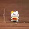 Paisaje en miniatura, figura linda y de gato de la suerte, decoración DIY, bolsa sorpresa, accesorio para colgar, pequeño adorno de escritorio o para coche