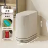 Cubo de Basura Ligero Lujo Sensación de Alta Gama Gran Capacidad Hogar Baño Aseo Uso Tapa de Presión para Abrir Cubo de Basura para Grietas