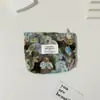 Nova Bolsa de Batom com Flores Frescas, Bolsa Portátil para Guardar Moedas, Bolsa Liner de Higiene Pessoal de Grande Capacidade para Viagem de Negócios