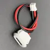 Enchufe Hembra Tipo-C de 2 Pines con Lámpara de Inyección de Cable Puerto de Carga Ovalado Cable Tipo-C Enchufe Hembra de Puerto USB C