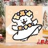 Pintura a Óleo Digital de Cachorro com Linha DIY Colorir à Mão Grafite Desenho Animado Fofo Decoração Curativa Fabricante Atacado