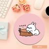 Alfombrilla de Ratón Redonda de Anime de Dibujos Animados con Imágenes para Niñas Oficina Juegos Laptop Almohadilla Pequeña Material de Goma