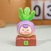 Adorno Creativo de Zanahoria de Dibujos Animados Simulación Artesanía de Resina Planta en Maceta Escritorio Figura Linda