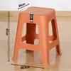 Taburete de plástico engrosado para uso doméstico, extra grueso, moderno y simple, apilable, estilo nórdico, silla cómoda y económica, taburete cuadrado alto