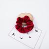 Moda Transfronteriza Cremallera Invisible Scrunchie Color Sólido Tela de Terciopelo Coreano Scrunchie con Bolsillo Goma para el Cabello Accesorio para el Cabello Mayoreo