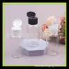 Garrafa de PET transparente grossa de 60ml Garrafa de álcool em gel Garrafa de loção Garrafa de água com tampa flip borboleta Garrafa de limpador facial