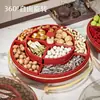 Prato de Frutas Secas, Mesa de Centro para Sala de Estar, Diamante de Cristal de Alto Padrão, Luxo Acessível, Doces e Salgadinhos de Alto Padrão, Caixa de Armazenamento Selada com Compartimento para Nozes