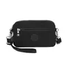 Bolso de Hombro Casual Nuevo para Mujer, Bolso Cruzado Simple y Ligero, Doble Bolsillo, Bolso Versátil de Nylon Repelente al Agua para Teléfono Móvil