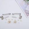 Abalorios para Zuecos de Perlas y Flores, Accesorios DIY para Zuecos de Moda, Cadena Metálica de Moda, Accesorios DIY, Hebilla