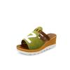 Sandalias de verano 2019 para mujer, con plataforma y cuña, de tacón alto y suela gruesa.