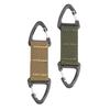 Mochila Táctica de Nailon con Cinta para Exterior Hebilla Colgante Multiusos Hebilla para Montañismo Hebilla Triangular de Doble Punto Llavero de Colgado Rápido Bidireccional