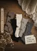 Calcetines de terciopelo de otoño anudados de algodón peinado para niñas, hasta la mitad de la pantorrilla, calcetines holgados infantiles estilo coreano sin costuras, venta al por mayor mixta de Yiwu