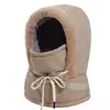 Chapéu Quente para Ciclismo de Inverno em Bicicleta Elétrica para Mulheres, Chapéu de Algodão Espesso, Máscara Facial à Prova de Vento e Frio, Chapéu Lei Feng de Inverno para Homens