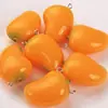 Colgante Llavero 3D Fruta Realista Grande Shangding con Durian, Mangostán, Pitahaya y Mango para Manualidades DIY