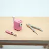 Casa de Boneca Mini Canivete de Bolso Afiador de Lápis Bússola Acessórios de Sala de Aula de Simulação Acessórios para Casa de Boneca Modelo