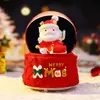 Bola de cristal de Natal produto novo transfronteiriço caixa de música, caixa de música criativa com neve brilhante Papai Noel, presente de feriado