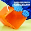 Cubo Cuadrado de Plástico Blanco Transparente Agrícola de 13L16 Litros para Arena para Gatos, Comida para Perros, Polvo, Ferretería y Empaque de Alimentos