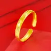 Pulseras de Cuentas Doradas de Dragón y Fénix Engrosadas de Alta Calidad, Pulseras Abiertas de Cuentas de Flor de Coche Dragón y Fénix Variadas, Pulseras de Boda