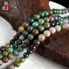 Cristal Natural Grama Aquática Indiana Ágata Contas Soltas Acessórios para Joias DIY Contas Ágata Produtos Semi-Acabados Atacado