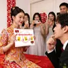 Juego de Adivinar Logos para Recepción de Boda, Accesorios Fotográficos Creativos de Cartón para Juegos de Recepción de Boda