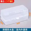 Cubierta impermeable para regletas, caja impermeable para regletas de exterior, cubierta protectora para regletas, cubierta a prueba de lluvia para regletas de exterior, cubierta protectora