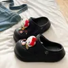 Pantuflas de Eva Antideslizantes y Resistentes al Olor para Estudiantes, Parejas, Sandalias de Playa que Aumentan la Altura, Zuecos de Suela Gruesa de Verano para Exteriores para Mujeres