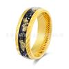 Comercio exterior nuevo oro rosa oro eléctrico corrosión acero caballo martillo anillo de acero inoxidable de 8 mm anillo de boda retro para hombre
