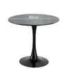 Mesa de Reunión Casual Tulipán Blanco, Mesa de Comedor para Cafetería y Tienda de Té con Leche, Mesa Redonda Pequeña y Sillas Nórdicas para Balcón, Mesa de Café para Uso Doméstico