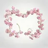 Enredadera Artificial de Flor de Cerezo para Conductos de Aire Acondicionado, Enredadera de Flores Decorativa, Enredadera Decorativa Artificial de Flor de Durazno, Enredadera de Flores Falsas