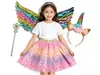 Falda de Gasa Estilo Nuevo, Falda de Lentejuelas Arcoíris para Niños, Falda de Malla, Falda Tutú Estilo Europeo y Americano, Falda para Actuación de Danza, Moderna