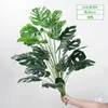 Plantas Verdes de Simulación Nórdica Adornos de Plantas Verdes Flores Artificiales para Sala de Estar Flores Secas Adornos de Planta en Maceta para Escritorio de Oficina Hogar Creativo