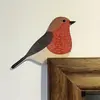 Nuevo producto transfronterizo: 2 Piezas de Decoraciones de Pájaros de Madera Bohemios para Pared, Adornos de Estilo Hogareño para Marcos de Puerta y Esquinas de Gabinetes Hechos de Madera