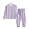 Conjunto deportivo cálido para niños para otoño e invierno, ropa de casa para niños, conjunto base de otoño para niñas, conjunto de dos piezas con pantalones jogger